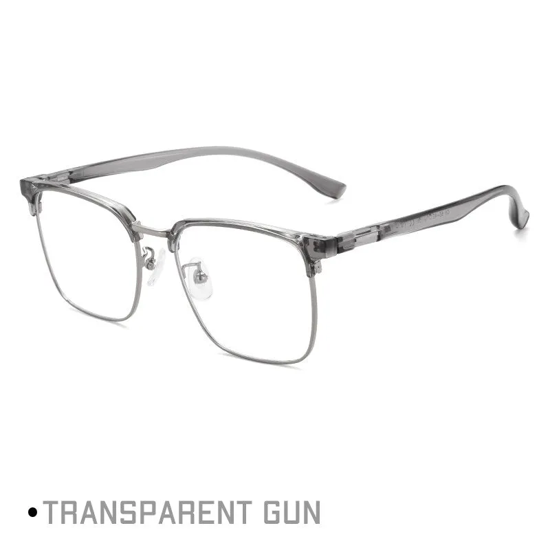 Gmei Unisex Full Rim Square Tr 90 Alloy Eyeglasses Tm16