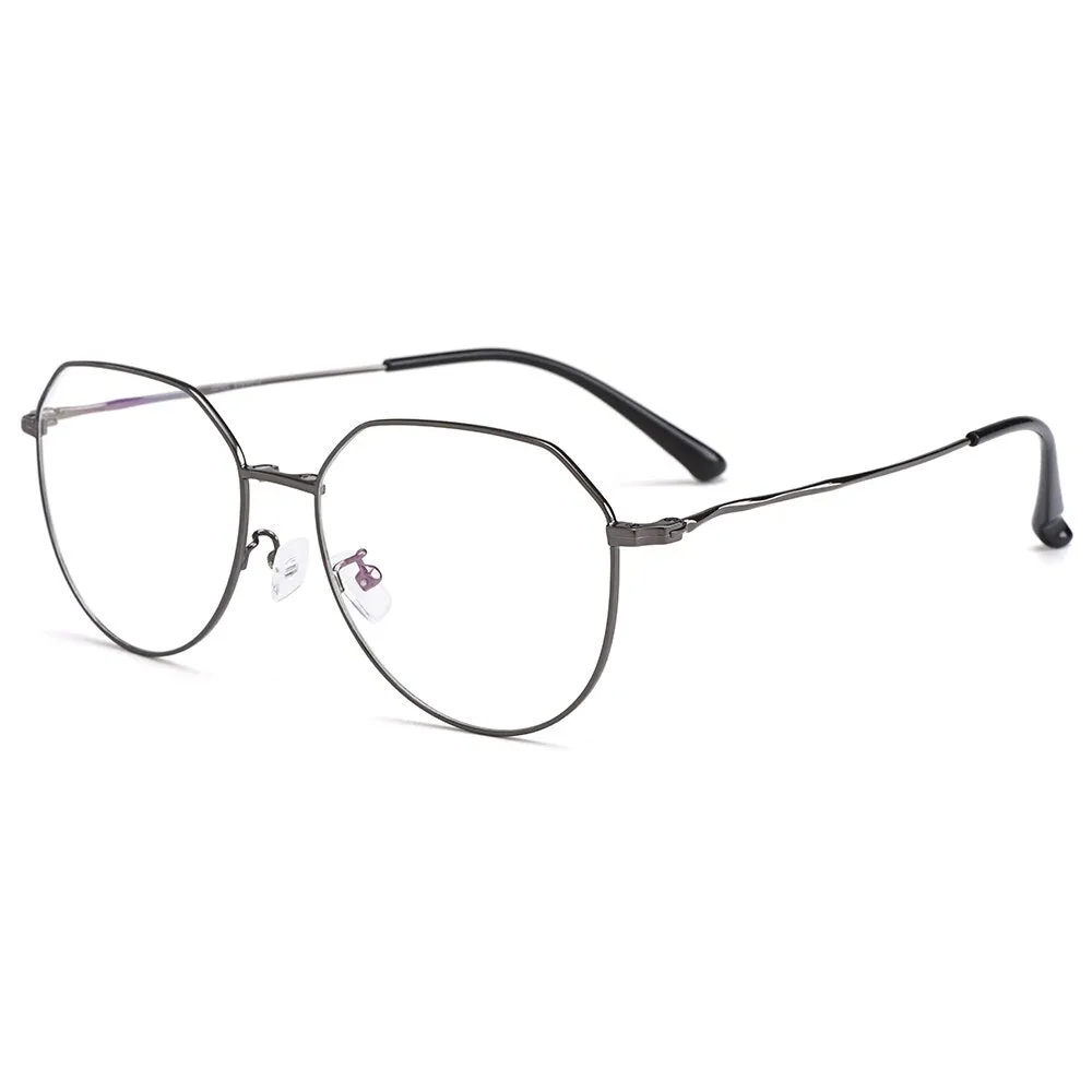 Gmei Women's Eyeglasses Clip On Sunglasses Titanium Alloy S9331