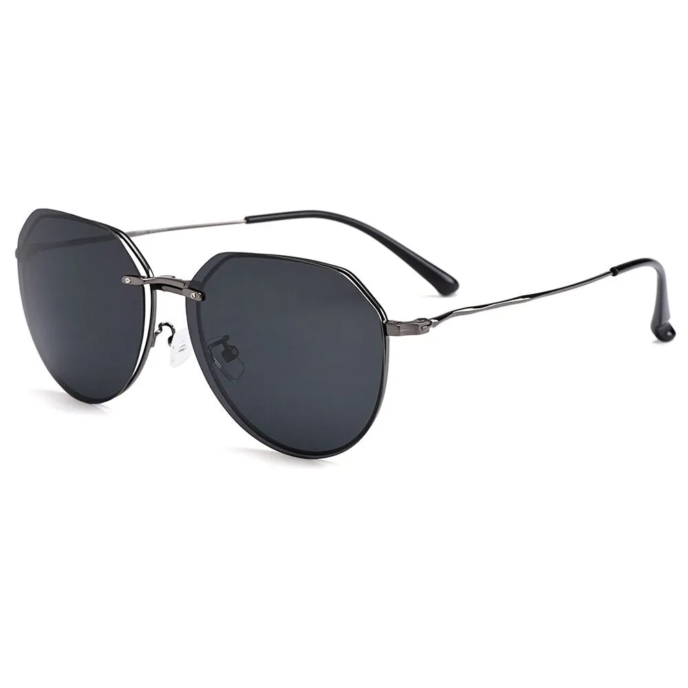 Gmei Women's Eyeglasses Clip On Sunglasses Titanium Alloy S9331