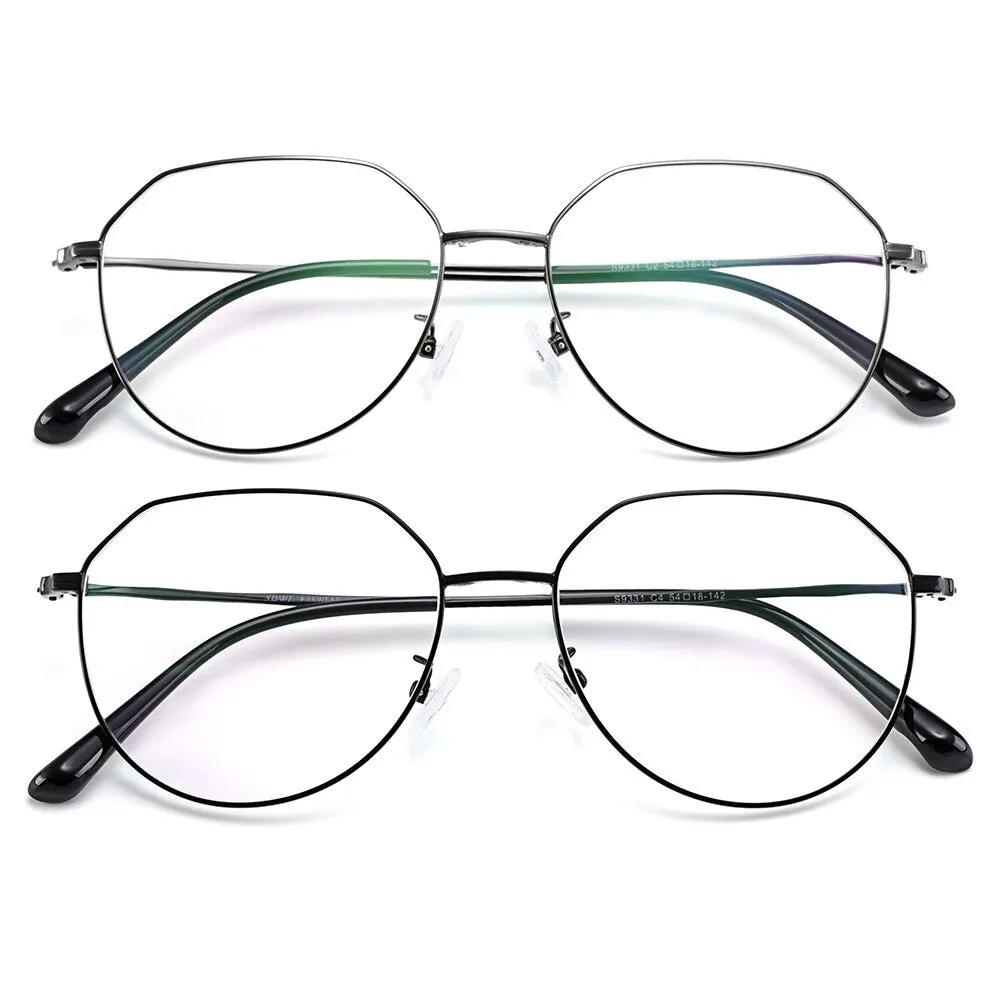 Gmei Women's Eyeglasses Clip On Sunglasses Titanium Alloy S9331
