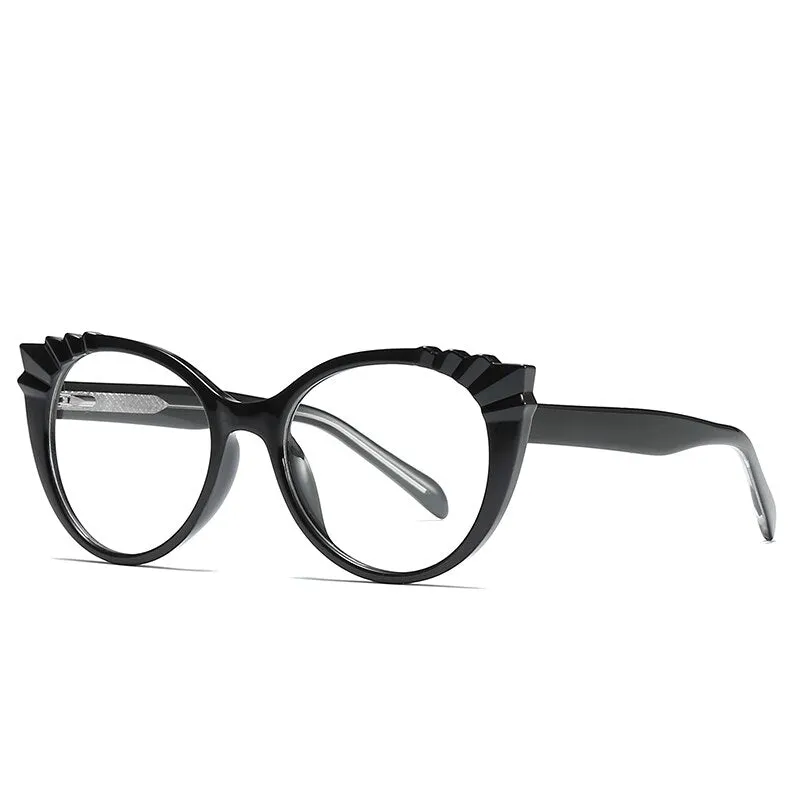 Gmei Women's Eyeglasses Tr90 Cp Transparent Frame Oval Frame 2037