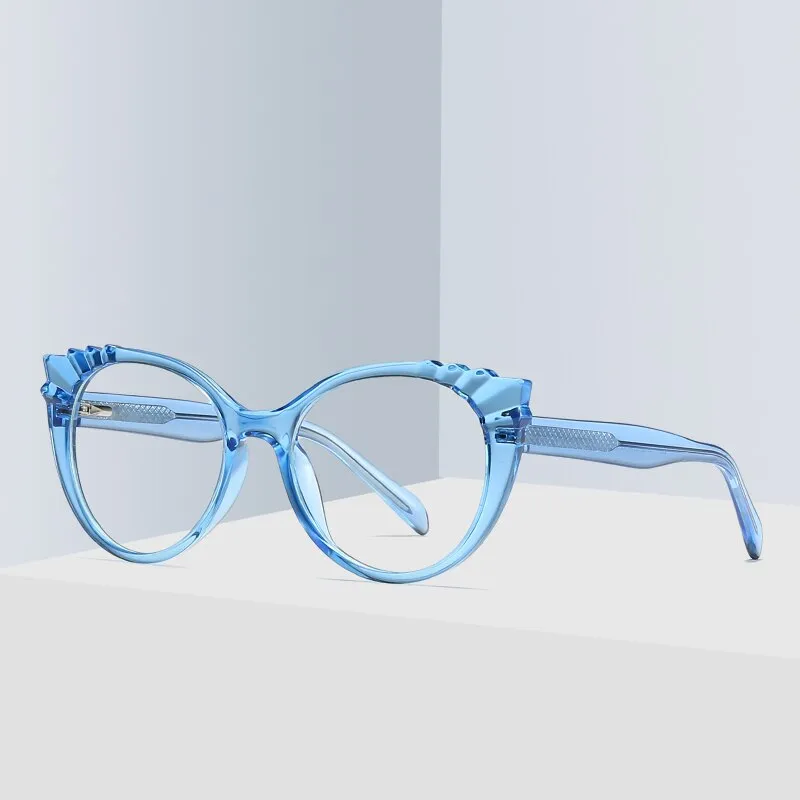 Gmei Women's Eyeglasses Tr90 Cp Transparent Frame Oval Frame 2037