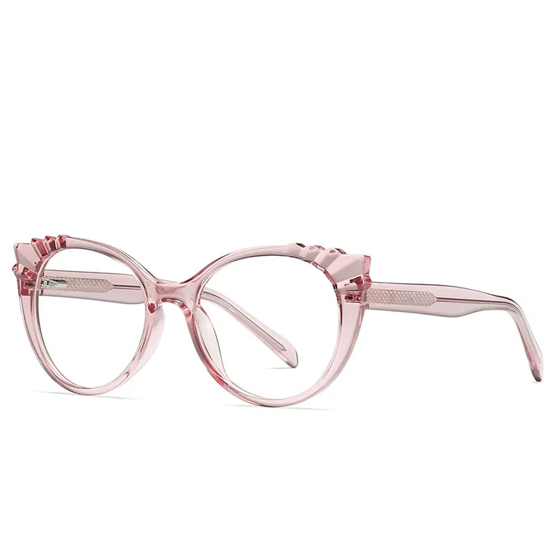 Gmei Women's Eyeglasses Tr90 Cp Transparent Frame Oval Frame 2037