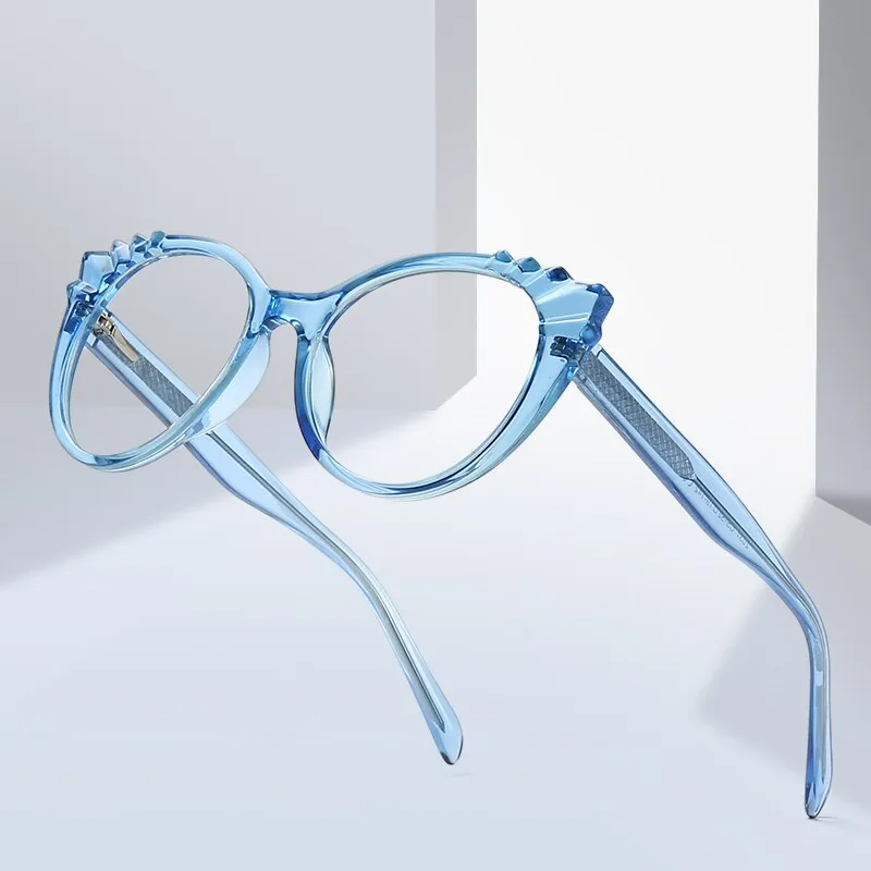 Gmei Women's Eyeglasses Tr90 Cp Transparent Frame Oval Frame 2037