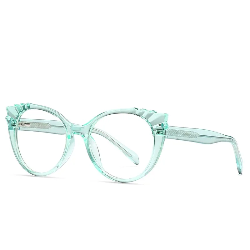 Gmei Women's Eyeglasses Tr90 Cp Transparent Frame Oval Frame 2037