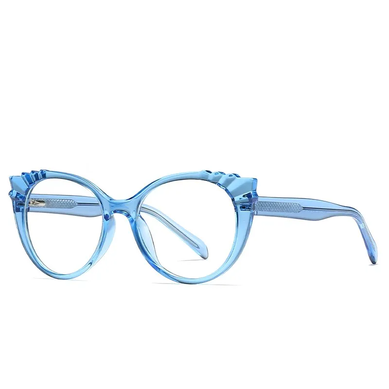 Gmei Women's Eyeglasses Tr90 Cp Transparent Frame Oval Frame 2037