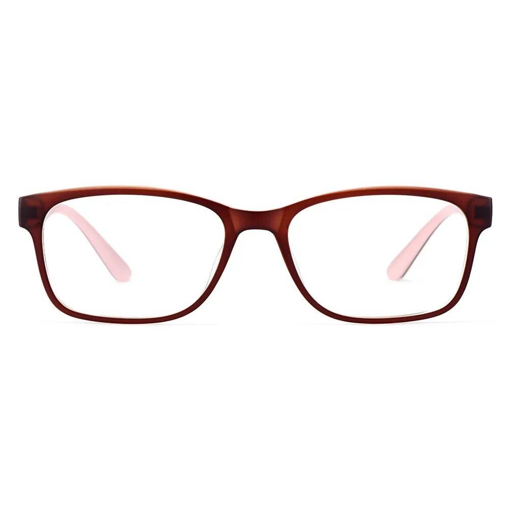 Gmei Women's Eyeglasses Ultralight Square Full Rim Plastic H8008