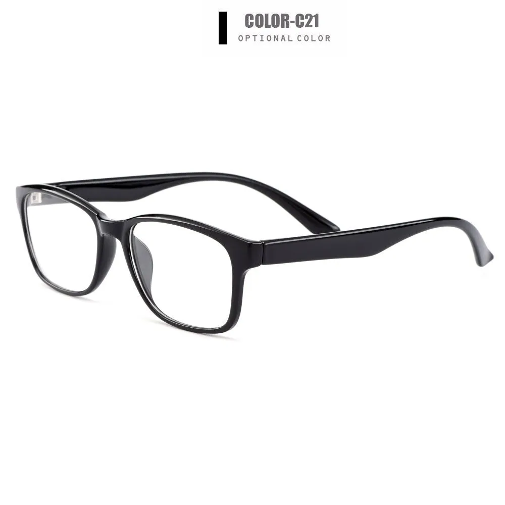 Gmei Women's Eyeglasses Ultralight Square Full Rim Plastic H8008
