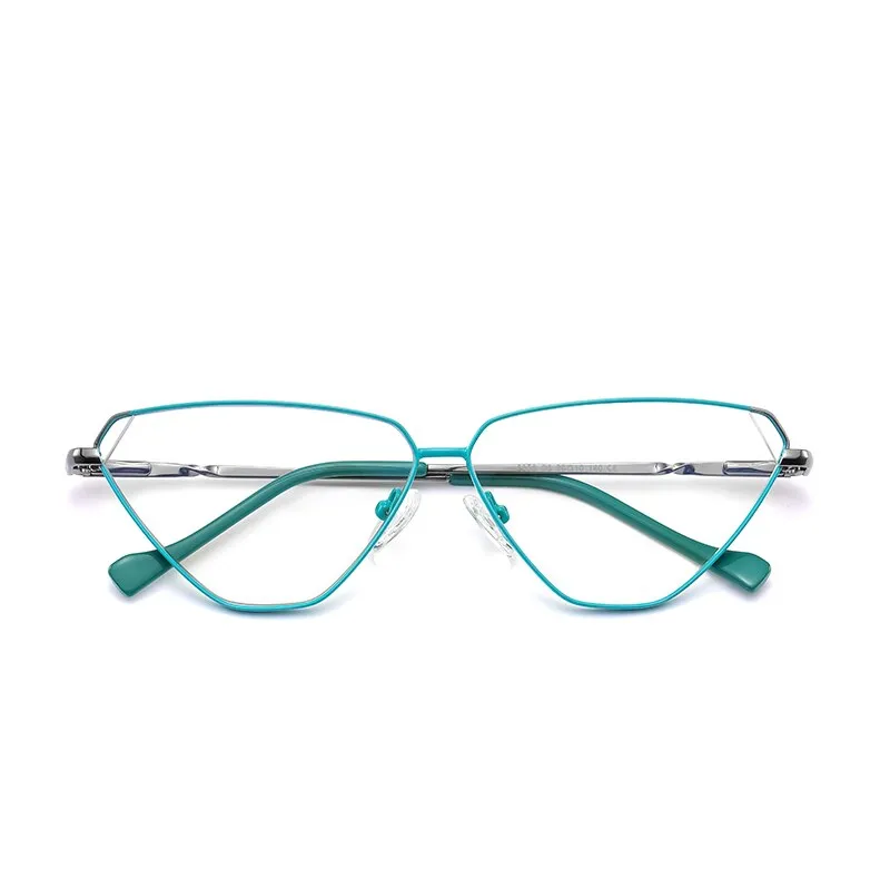 Gmei Women's Full Rim Alloy Cat Eye Frame Eyeglasses 3023