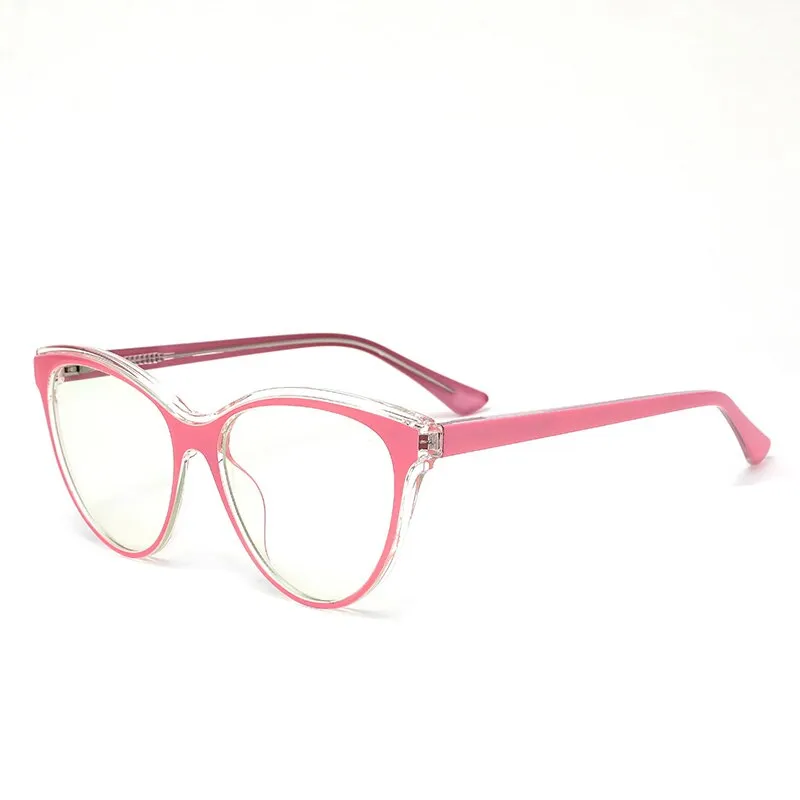 Gmei Women's Full Rim TR 90 Titanium Cat Eye Frame Eyeglasses 2039