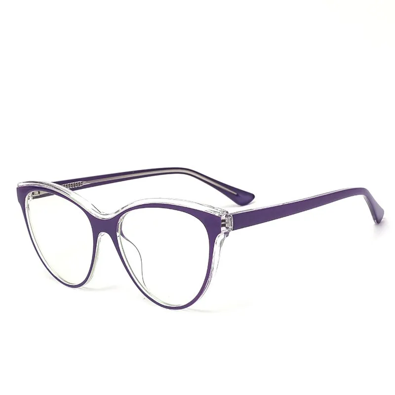 Gmei Women's Full Rim TR 90 Titanium Cat Eye Frame Eyeglasses 2039