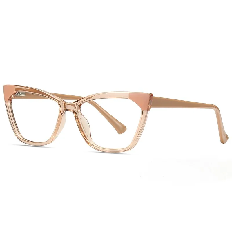 Gmei Women's Full Rim TR 90 Titanium Cat Eye Frame Eyeglasses 2040