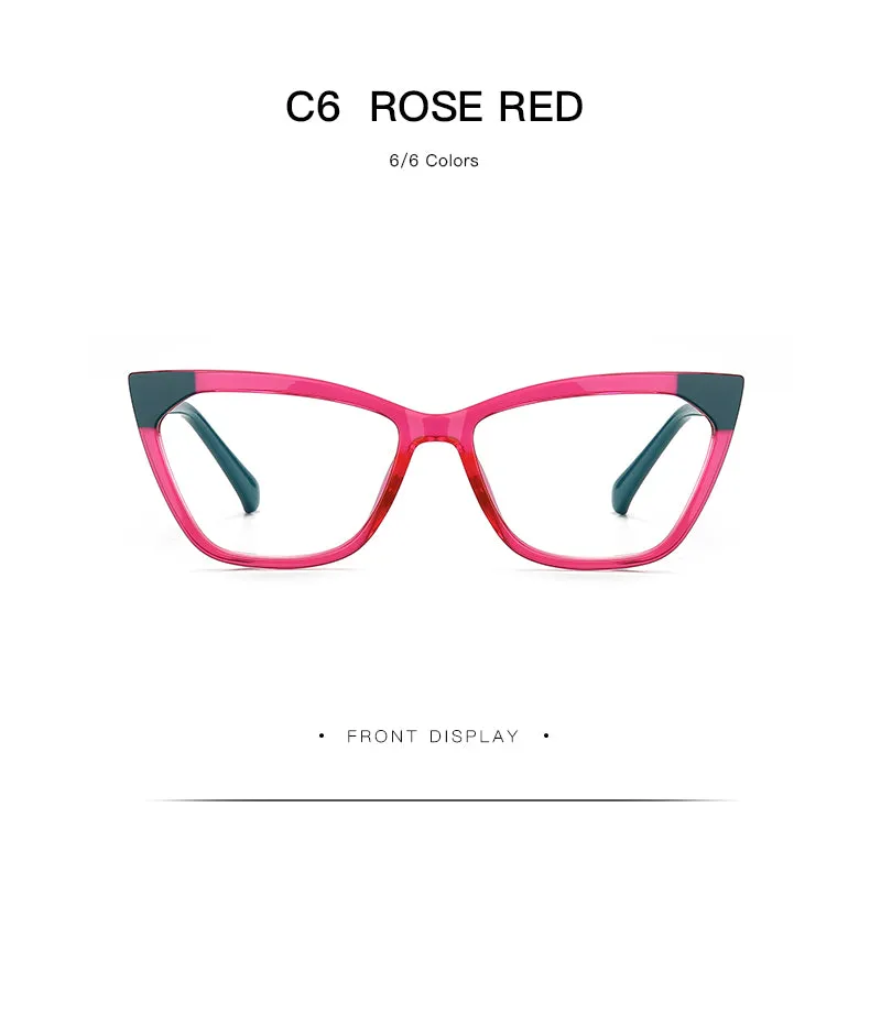 Gmei Women's Full Rim TR 90 Titanium Cat Eye Frame Eyeglasses 2040