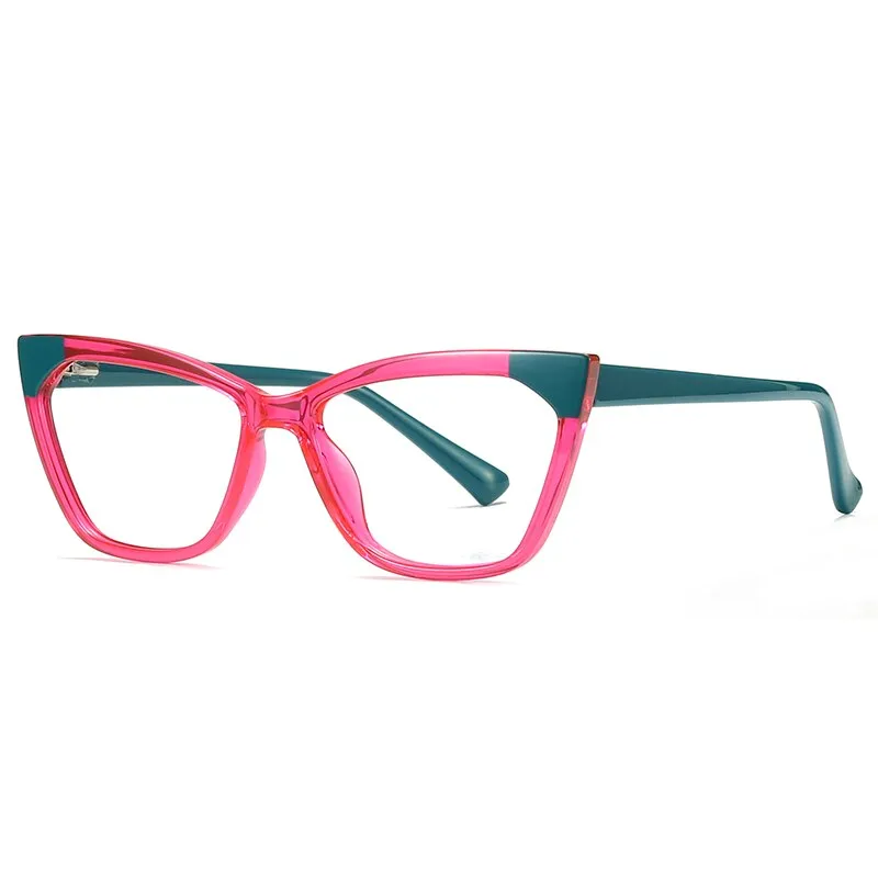 Gmei Women's Full Rim TR 90 Titanium Cat Eye Frame Eyeglasses 2040