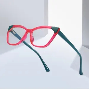 Gmei Women's Full Rim TR 90 Titanium Cat Eye Frame Eyeglasses 2040