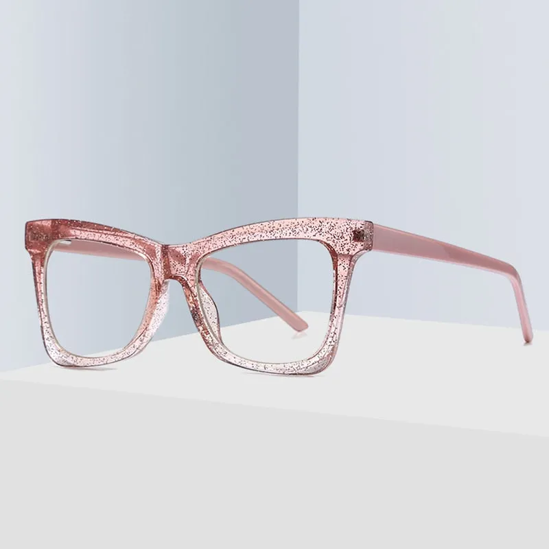 Gmei Women's Full Rim TR 90 Titanium Cat Eye Frame Eyeglasses 2042