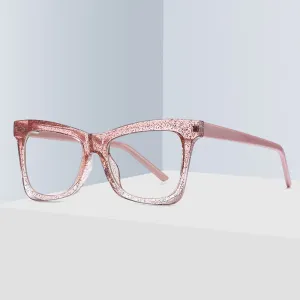 Gmei Women's Full Rim TR 90 Titanium Cat Eye Frame Eyeglasses 2042