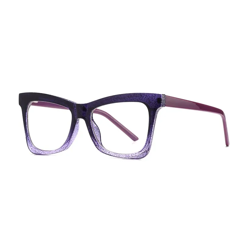 Gmei Women's Full Rim TR 90 Titanium Cat Eye Frame Eyeglasses 2042