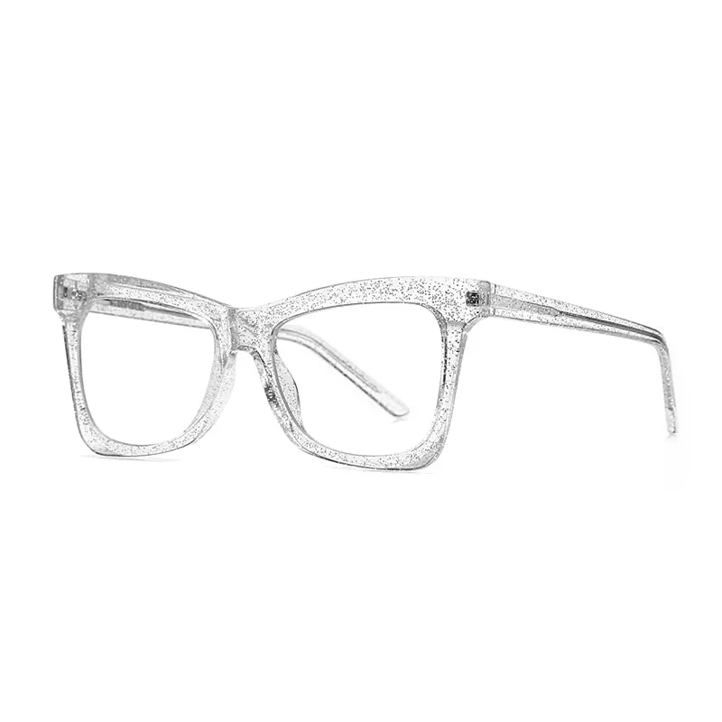 Gmei Women's Full Rim TR 90 Titanium Cat Eye Frame Eyeglasses 2042