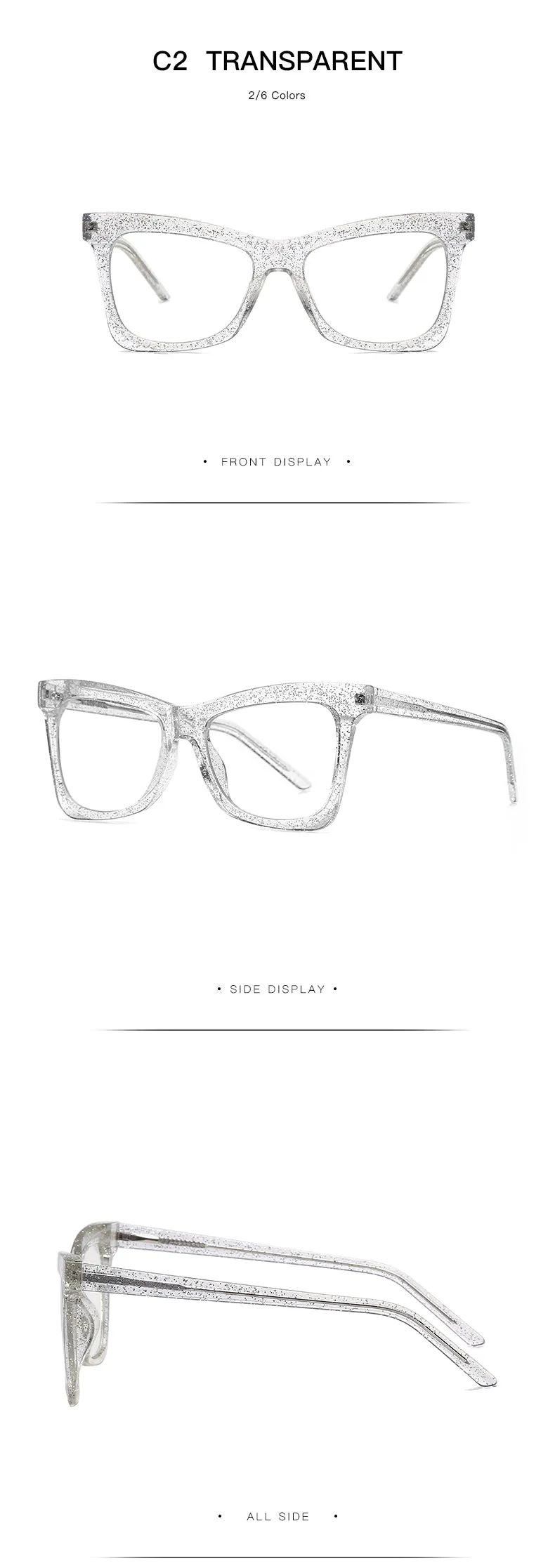 Gmei Women's Full Rim TR 90 Titanium Cat Eye Frame Eyeglasses 2042