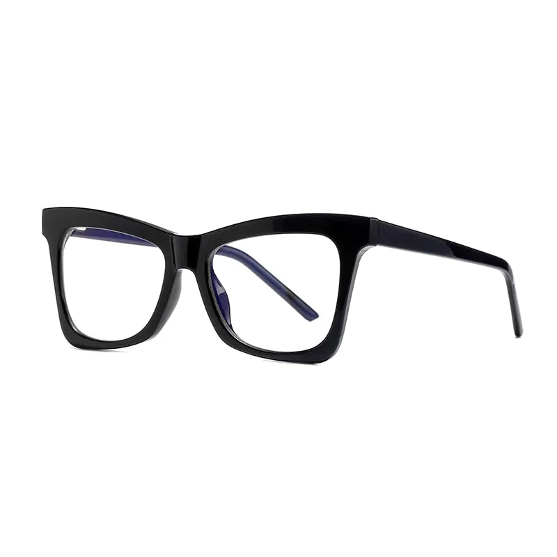 Gmei Women's Full Rim TR 90 Titanium Cat Eye Frame Eyeglasses 2042