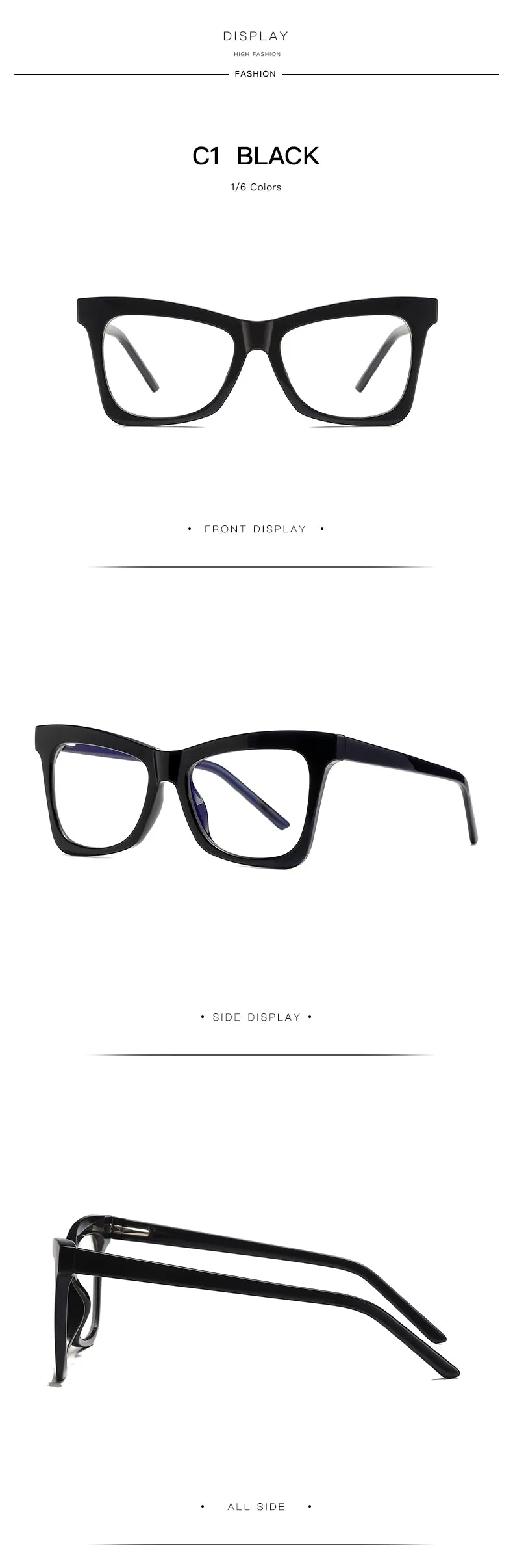 Gmei Women's Full Rim TR 90 Titanium Cat Eye Frame Eyeglasses 2042