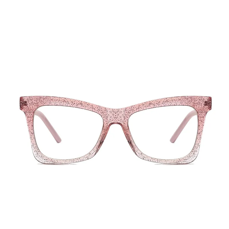 Gmei Women's Full Rim TR 90 Titanium Cat Eye Frame Eyeglasses 2042
