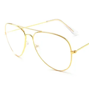 Gold Frame Classic Eyeglasses
