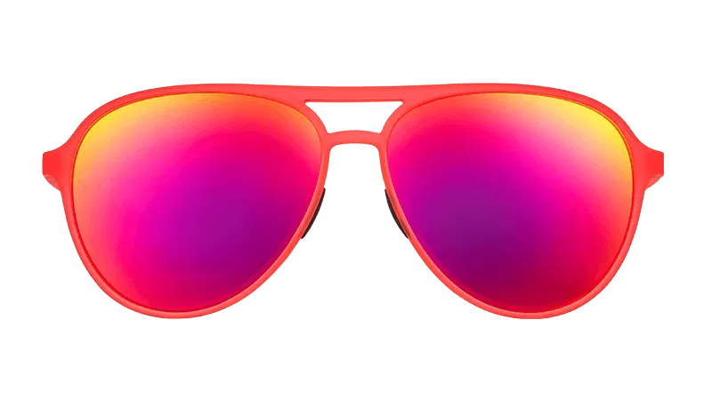 Goodr Mach Gs Polarized Aviator Sunglasses – No-Slip, No-Bounce, UV400 Protection for Running, Cycling & Everyday Adventure