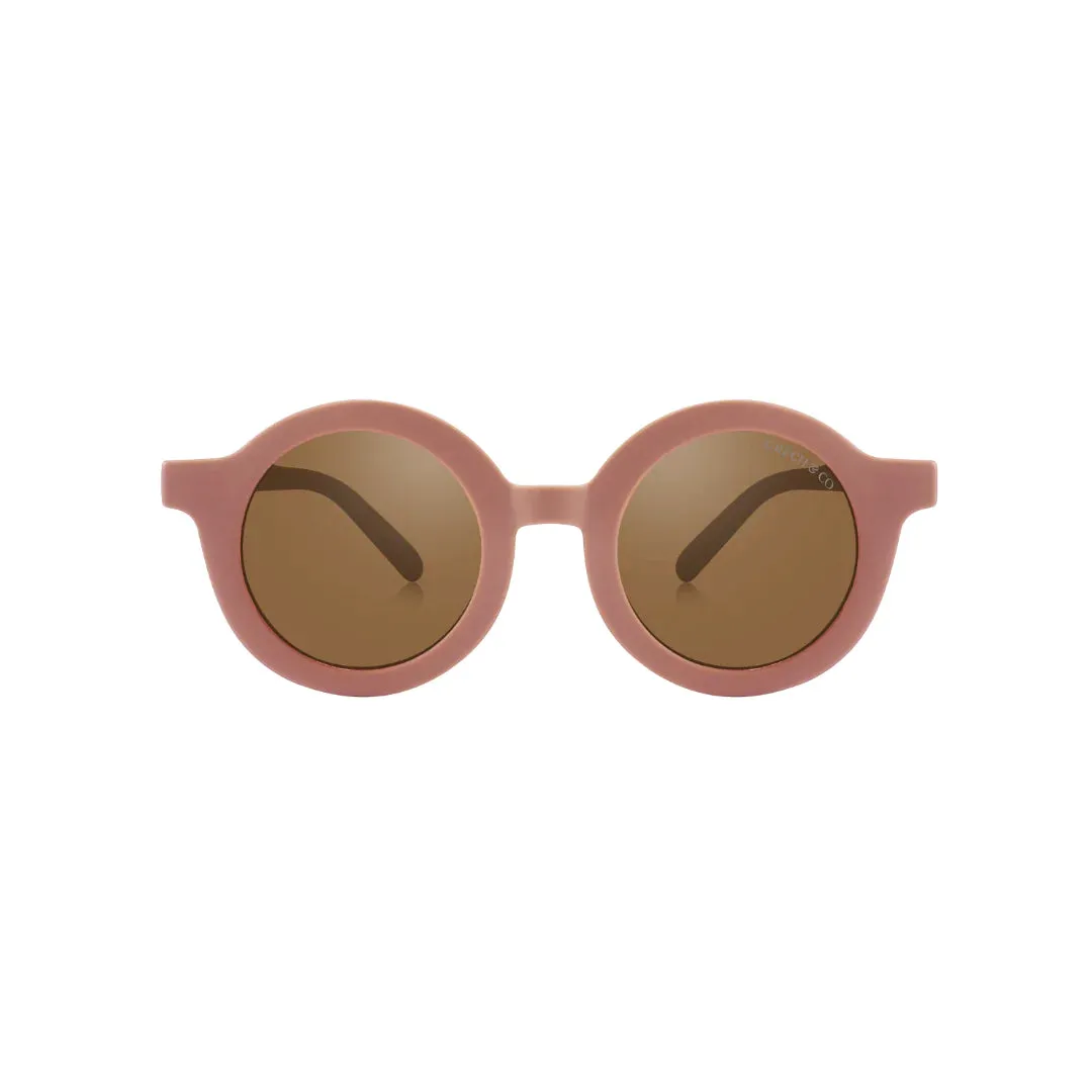 grech & co original round sunglasses - sunset