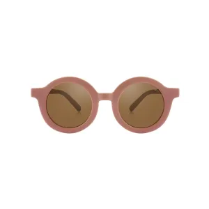 grech & co original round sunglasses - sunset