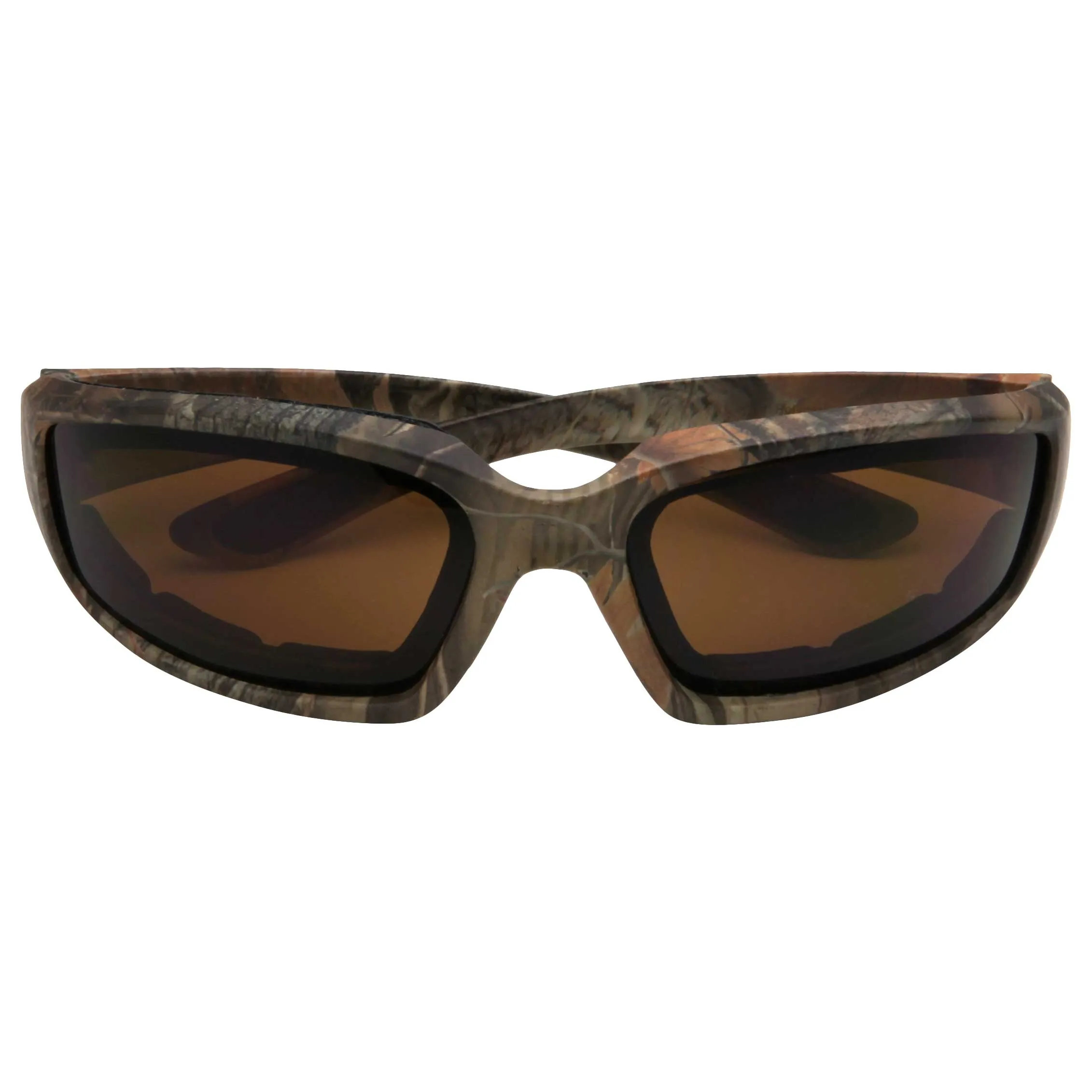 grinderPUNCH Camo Motorcycle Riding Glasses - Smoke Lens Biker Foam Pad