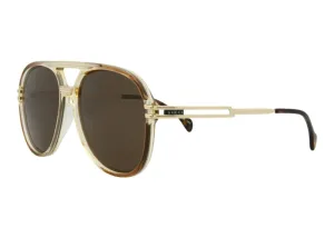 Gucci Aviator Sunglasses Brown/Gold/Brown