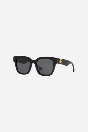 Gucci Black Rectangle Sunglasses - Gg0998s-001 52
