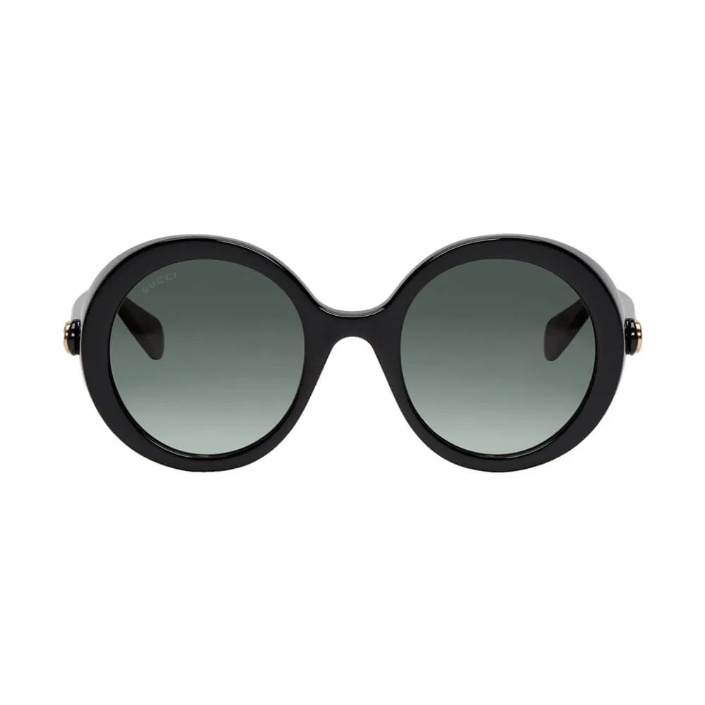 Gucci Black Round Frame Sunglases