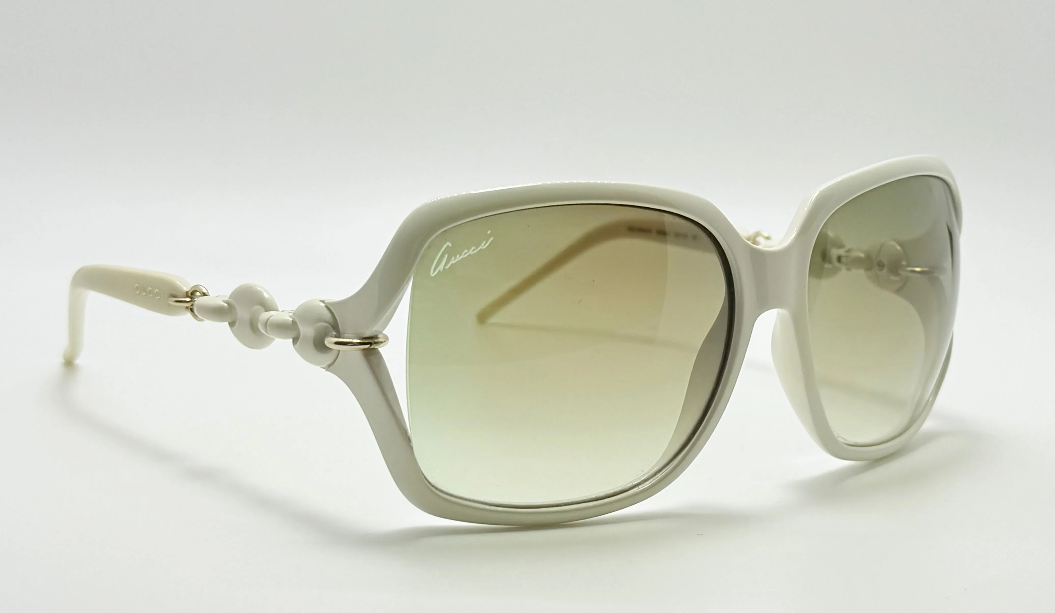 Gucci GG 3584/S Women’s Designer Sunglasses Ivory 59mm Oversized Gradient Lenses