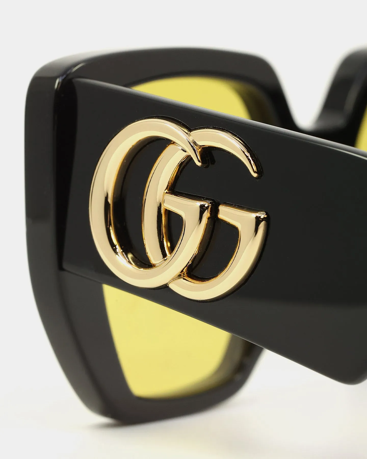 Gucci GG0956S-004 54 Sunglasses Black/Yellow