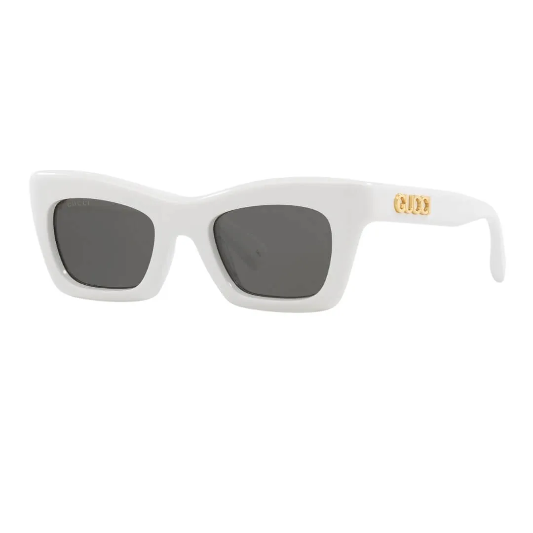 Gucci GG1773S 002 Women’s Sunglasses - White Frame, Grey Lenses