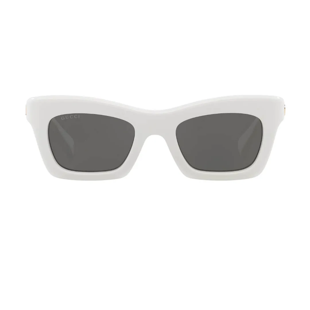 Gucci GG1773S 002 Women’s Sunglasses - White Frame, Grey Lenses