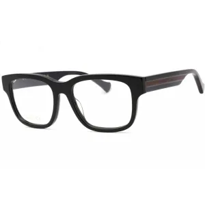 Gucci Men's Eyeglasses - Black Square Full Rim Plastic Frame | GG1303O 006