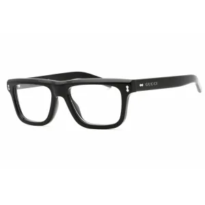 Gucci Men's Eyeglasses - Black Square Full Rim Plastic Frame | GG1525O 001