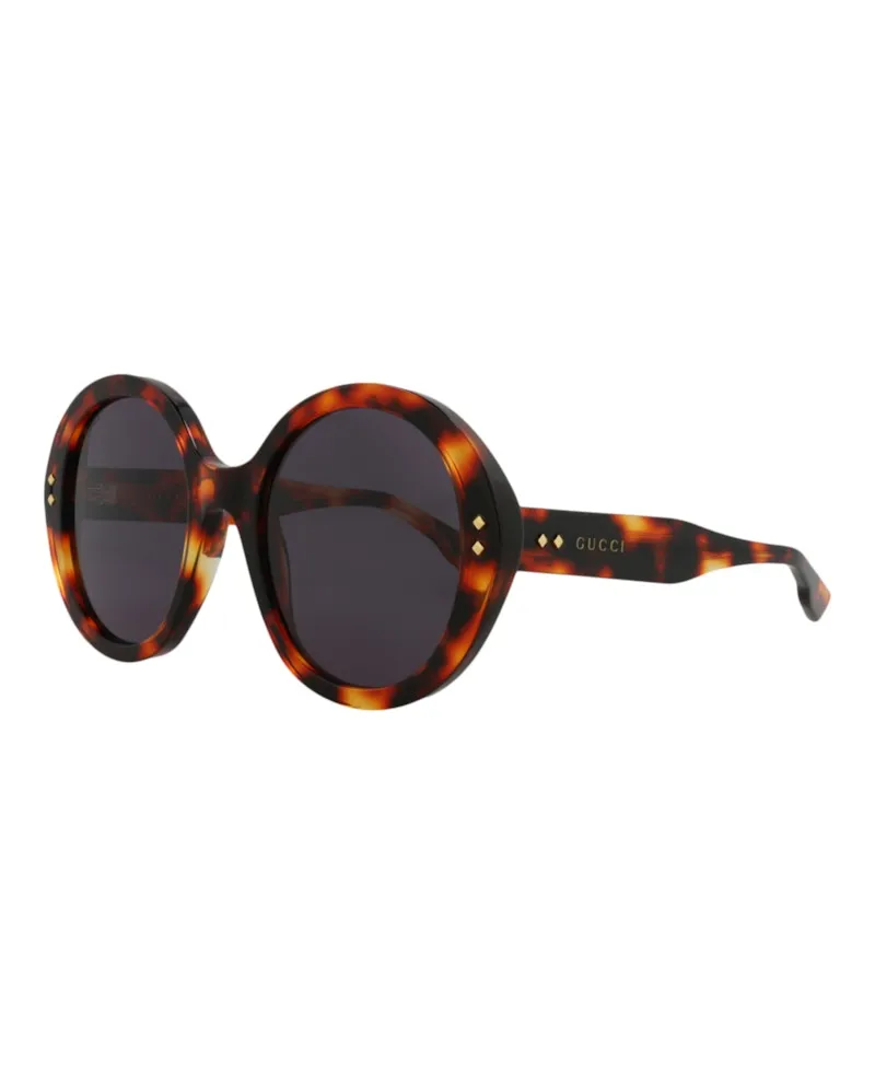 Gucci Round Oval Sunglasses Havana/Smoke