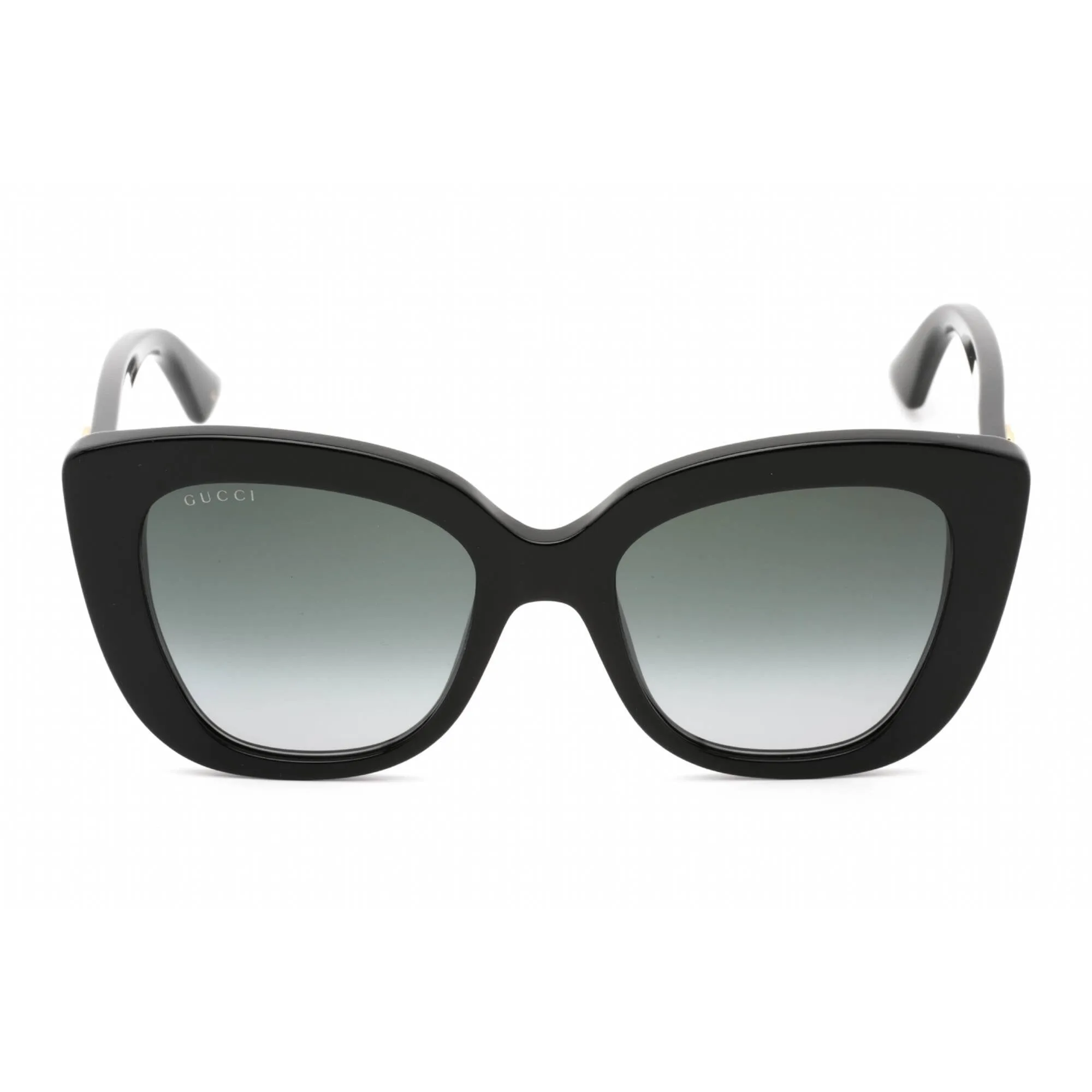 Gucci Unisex Sunglasses - Black Cat Eye Plastic Frame Grey Gradient Lens | GG0327S 001