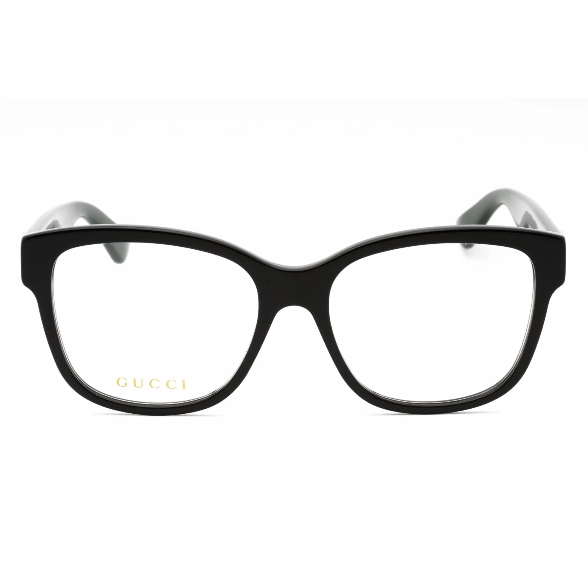 Gucci Women's Eyeglasses - Black Acetate Full Rim Cat Eye Shape Frame | GG0038ON 011