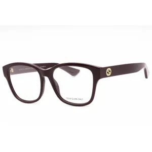 Gucci Women's Eyeglasses - Burgundy Injected Propionate Cat Eye Frame | GG1340O 004