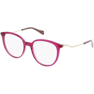 Gucci Women's Eyeglasses - Violet Acetate/Metal Cat Eye Frame Demo Lens | GG1008O 002