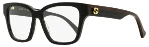 Gucci Women's Square Eyeglasses GG1302O 004 Black/Brown 55mm