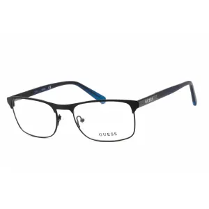 Guess Men's Eyeglasses - Full Rim Rectangular Shape Blue Metal Frame | GU1981 092