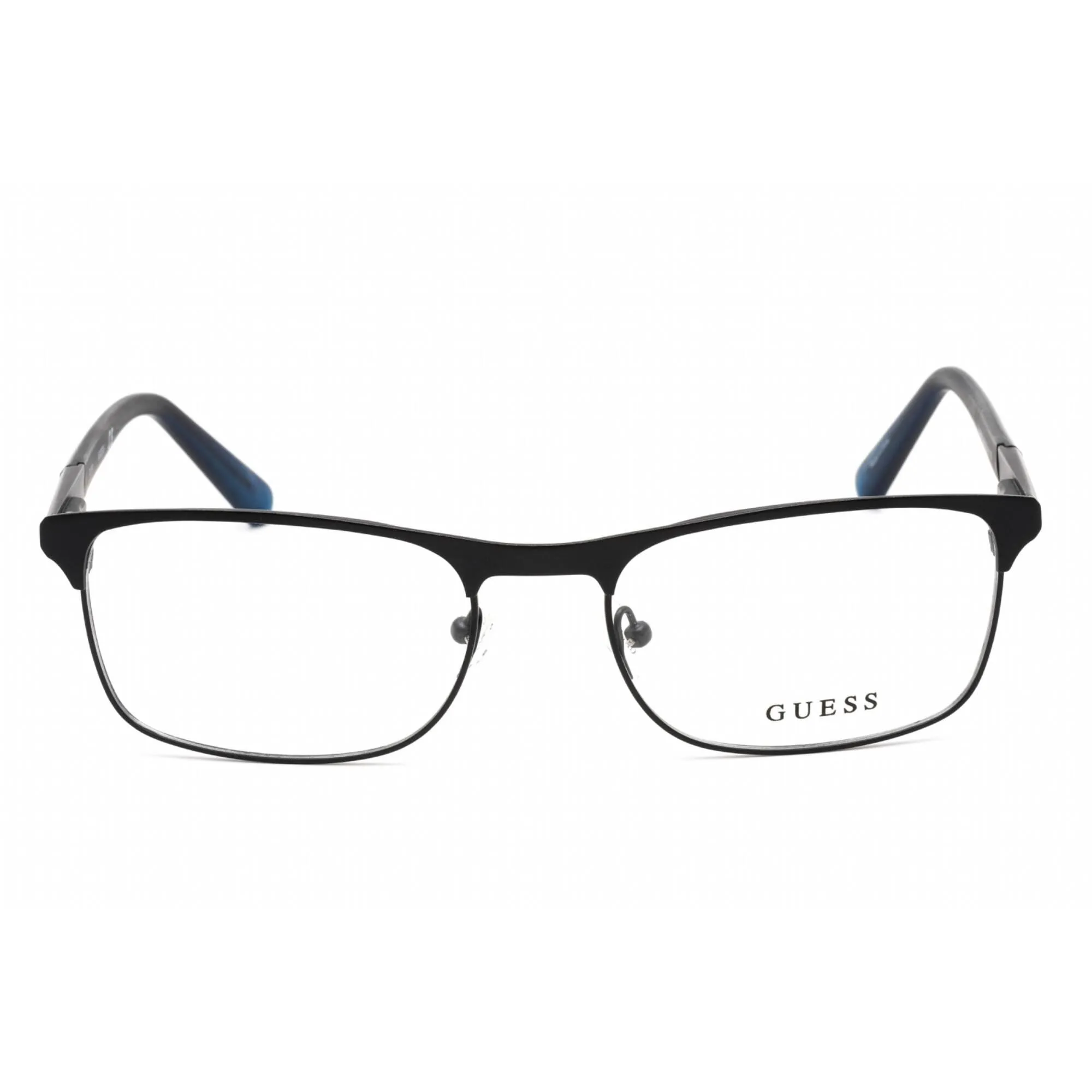Guess Men's Eyeglasses - Full Rim Rectangular Shape Blue Metal Frame | GU1981 092