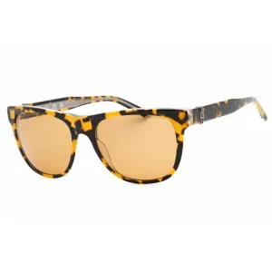 Guess Men's Sunglasses - Blonde Havana Cat Eye Plastic Full Rim Frame | GU00075 53E